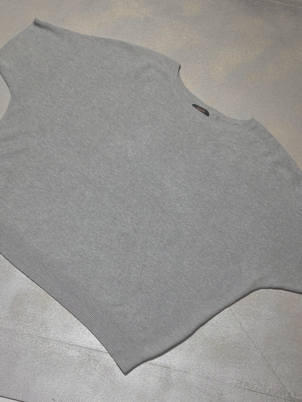 Quince Light Gray Relaxed Crewneck Sweatshirt